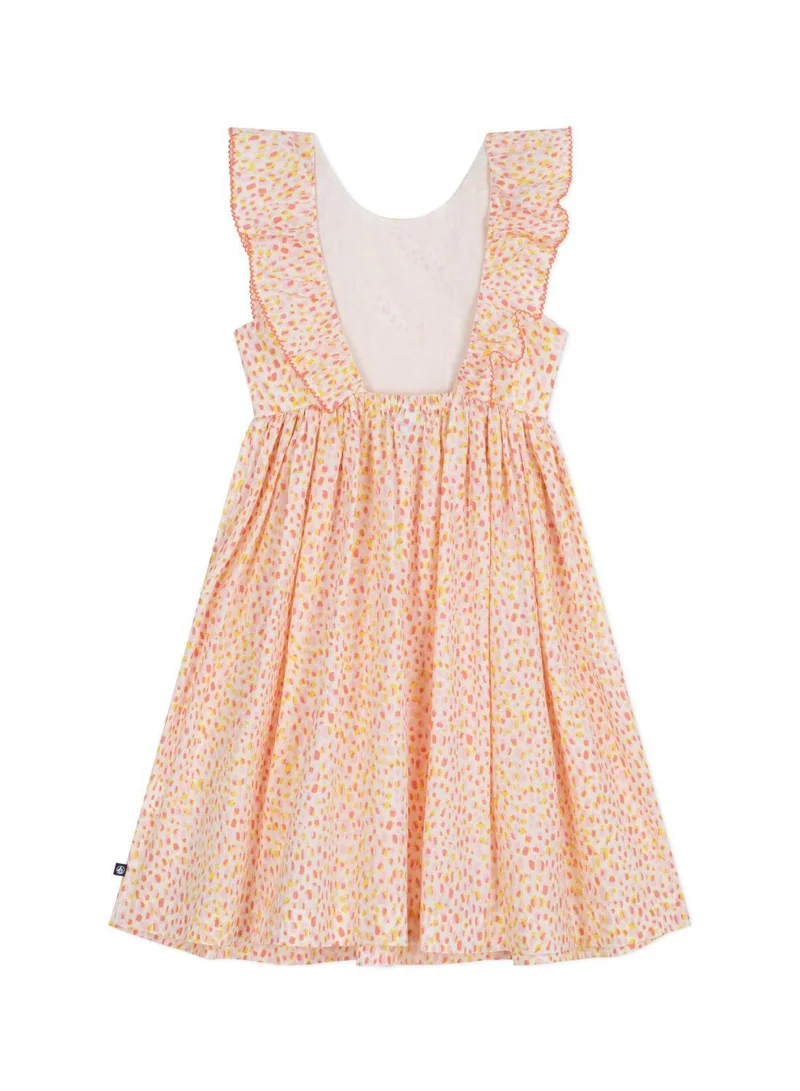 Petit Bateau Children's sleeveless printed cotton halter-neck dress